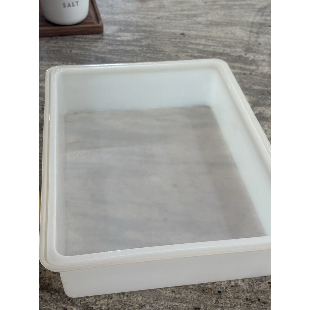 Vintage Tupperware Cake Keeper Harvest Gold Base 2 Covers 14.5” x 10.5” - Picture 6 of 11